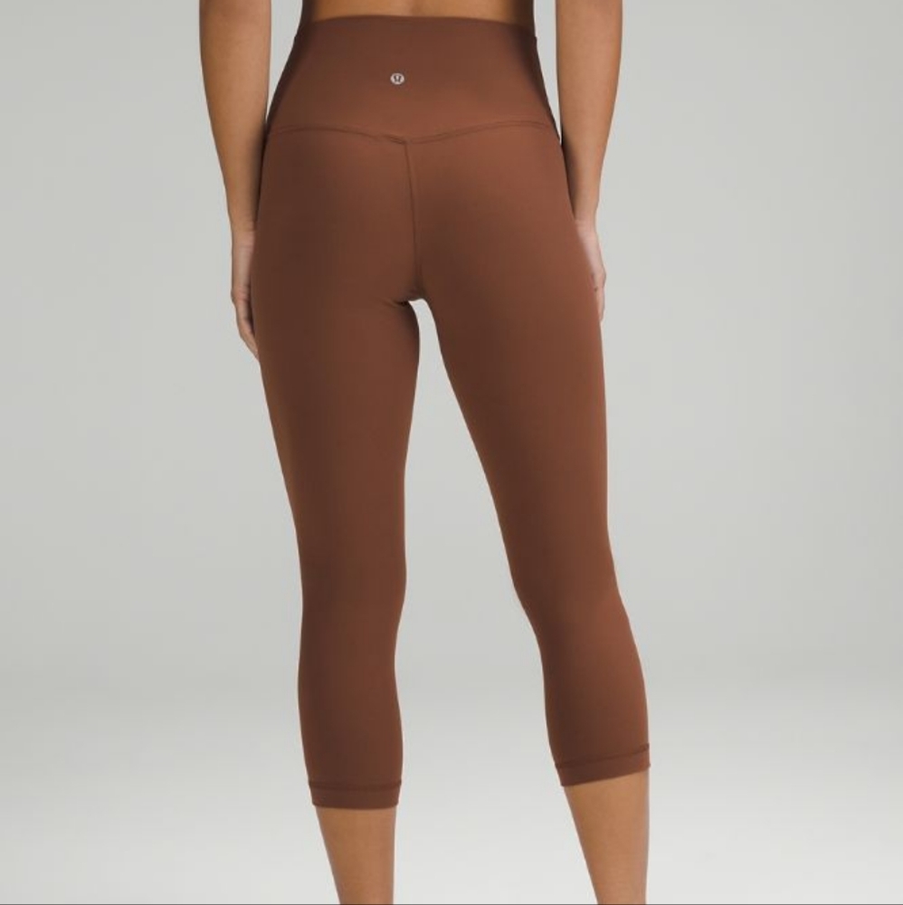 lululemon Align High-Rise Crop 21"Roasted Brown size‎ 14